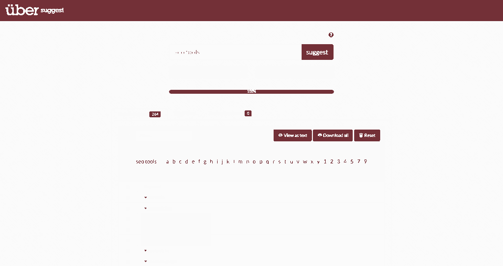 UberSuggest Google Autosuggest for SEO Tools